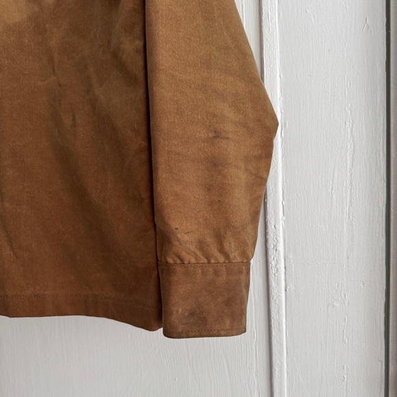 Gustin Men's Brown Waxes Trucker Jacket Size Medium - Picture 6 of 15